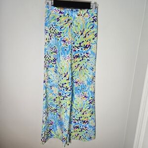 Lilly Pulitzer Middleton Sea Soiree Palazzo Pants Size Small Wide Leg XS